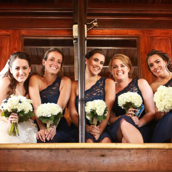 a group of people posing for the camera