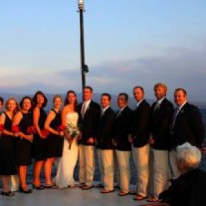 a group of people posing for the camera