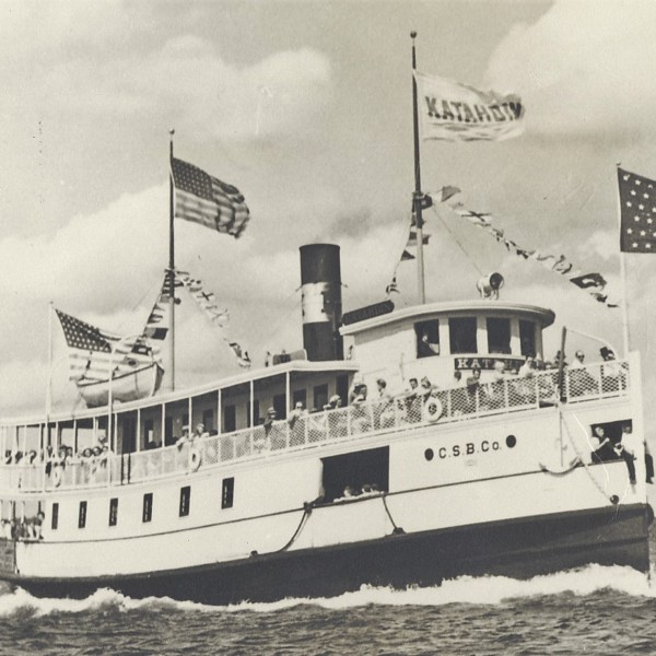 a large ship in the water