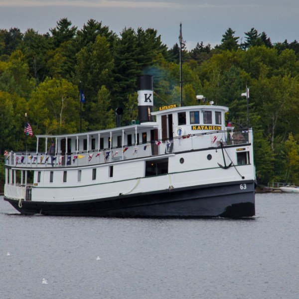 a small boat in a large body of water